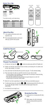 Preview for 2 page of sideclick Roku Series Universal Remote Attachment