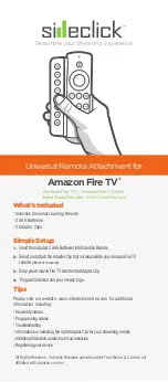 Предварительный просмотр 1 страницы sideclick Universal Remote Attachment Manual