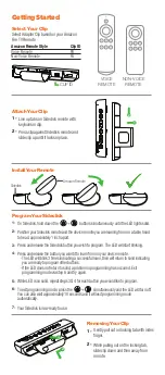 Предварительный просмотр 2 страницы sideclick Universal Remote Attachment Manual