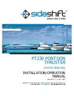 Preview for 1 page of Sideshift PT230 PONTOON THRUSTER Installation & Operation Manual