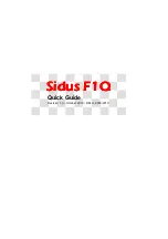 Preview for 1 page of Sidus F1Q Quick Manual