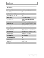 Предварительный просмотр 2 страницы Sieben iDock Technical Specifications