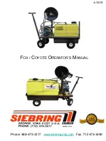 Preview for 1 page of Siebring COYOTE Operator'S Manual