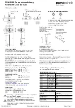 Preview for 2 page of Siedle Novotechnik RSM-2800 User Manual