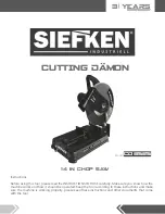 Preview for 17 page of Siefken CUTTING DAMON CD3525 Instructions Manual