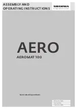 Preview for 1 page of Siegenia AERO Assembly And Operating Instructions Manual