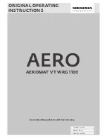 Предварительный просмотр 1 страницы Siegenia AEROMAT VT WRG 1100 Operating Instructions Manual