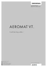 Siegenia AEROMAT VT. Installation And Operating Instructions Manual предпросмотр