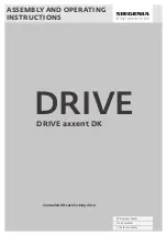 Siegenia DRIVE axxent DK Assembly And Operating Instructions Manual предпросмотр