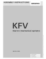 Siegenia KFV GENIUS 2.1 PANIC Assembly Instructions Manual preview