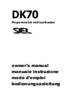 Siel DK70 Owner'S Manual preview