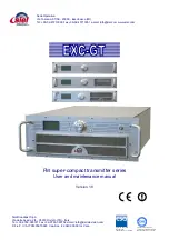 Siel EXC-GT Series User And Maintenance Manual предпросмотр