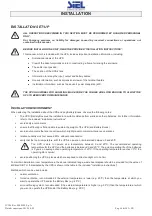 Preview for 12 page of Siel SAFEPOWER EVO-HF 160 Installation And Use Manual