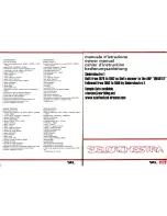 Предварительный просмотр 2 страницы Siel Sielorchestra Owner'S Manual