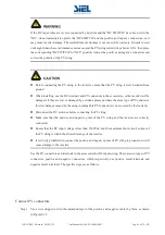 Предварительный просмотр 47 страницы Siel Soleil SPX 200K User Manual