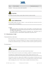 Предварительный просмотр 59 страницы Siel Soleil SPX 200K User Manual