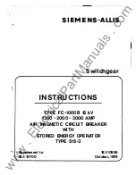 Preview for 1 page of Siemens-Allis FC-10008 Instructions Manual