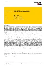 Preview for 2 page of Siemens Mobile MC35i Terminal At Command Set