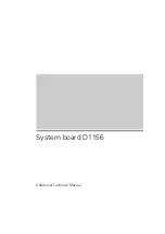 Предварительный просмотр 1 страницы Siemens Nixdorf D1156 Additional Technical Manual