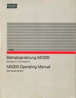 Siemens Nixdorf MX300 Series Operating Manual предпросмотр