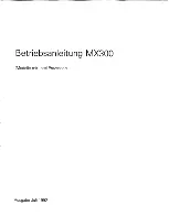 Preview for 3 page of Siemens Nixdorf MX300 Series Operating Manual