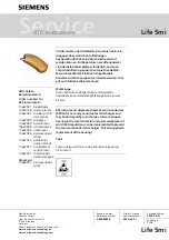 Preview for 1 page of Siemens 10666997 Service Manual