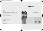 Предварительный просмотр 1 страницы Siemens 1168 Owner'S Manual