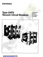 Preview for 1 page of Siemens 15-3AFS-500 Instructions, Installation, Operation, Maintenance