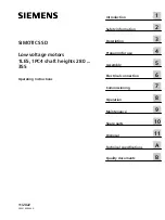 Предварительный просмотр 3 страницы Siemens 1LE5 Operating Instructions Manual