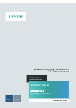 Siemens 1NB1402-2AA84-4CA0-Z Operating And Installation Instructions preview