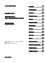 Preview for 3 page of Siemens 1NB1402-2AA84-4CA0-Z Operating And Installation Instructions