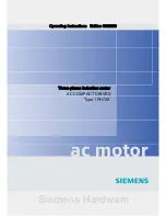 Предварительный просмотр 1 страницы Siemens 1PH728 Operating Instructions Manual