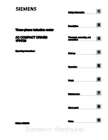 Предварительный просмотр 3 страницы Siemens 1PH728 Operating Instructions Manual