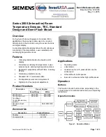 Siemens 2000 Series Quick Reference Manual preview