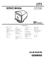 Siemens 21T3 Service Manual предпросмотр