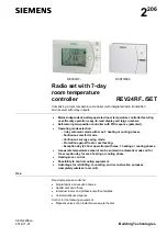 Siemens 24RFDC/SET Manual preview