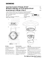 Siemens 2GF1086-8AL Quick Start Manual preview