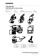 Preview for 1 page of Siemens 2GF1192-8CA Installation Manual