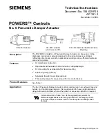 Siemens 331-2856, 332-2856 331-3 Technical Instructions preview