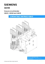 Siemens 3AH4 Operating Instructions Manual preview