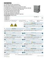 Preview for 1 page of Siemens 3KC ATC3100 Operating Instructions Manual