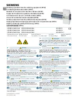 Предварительный просмотр 1 страницы Siemens 3KC3424-2AA22-0AA3 Operating Instructions Manual