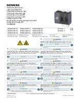 Siemens 3KD3620-0PE10-0 Operating Instructions Manual preview