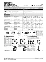 Предварительный просмотр 1 страницы Siemens 3LD20 Operating Instructions