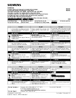 Preview for 1 page of Siemens 3NJ621 Operating Instructions Manual