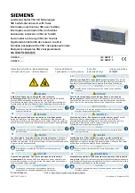 Предварительный просмотр 1 страницы Siemens 3NJ632 Series Operating Instructions Manual