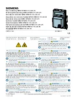 Siemens 3NP19-1GB Series Operating Instructions Manual preview