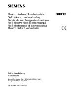 Siemens 3RB12 Instructions Manual preview