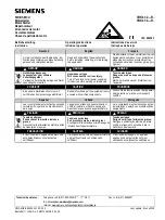 Preview for 1 page of Siemens 3RK4 32-R Operating Instructions Manual