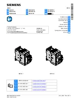 Предварительный просмотр 1 страницы Siemens 3RT203 Operating Instructions Manual